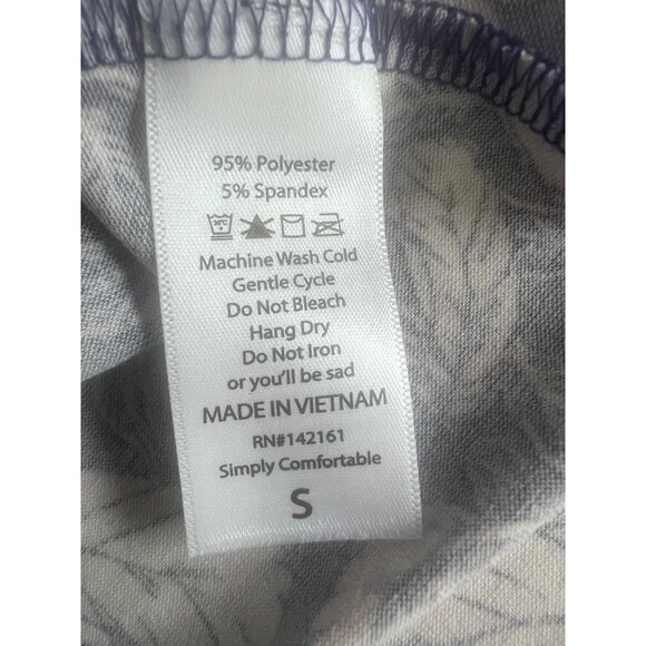 Lularoe Carly Striped Navy & Pink Feather Print High-Low Dress Small - Picture 10 of 14